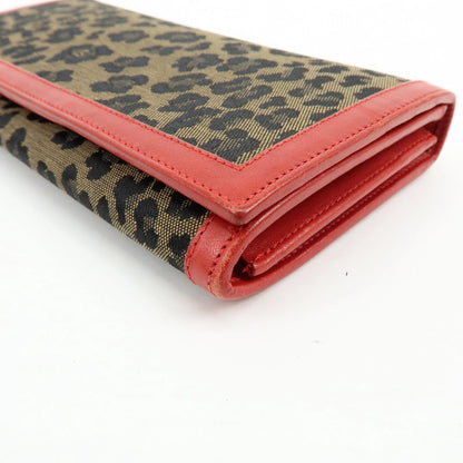 Fendi Leopard Long Wallet