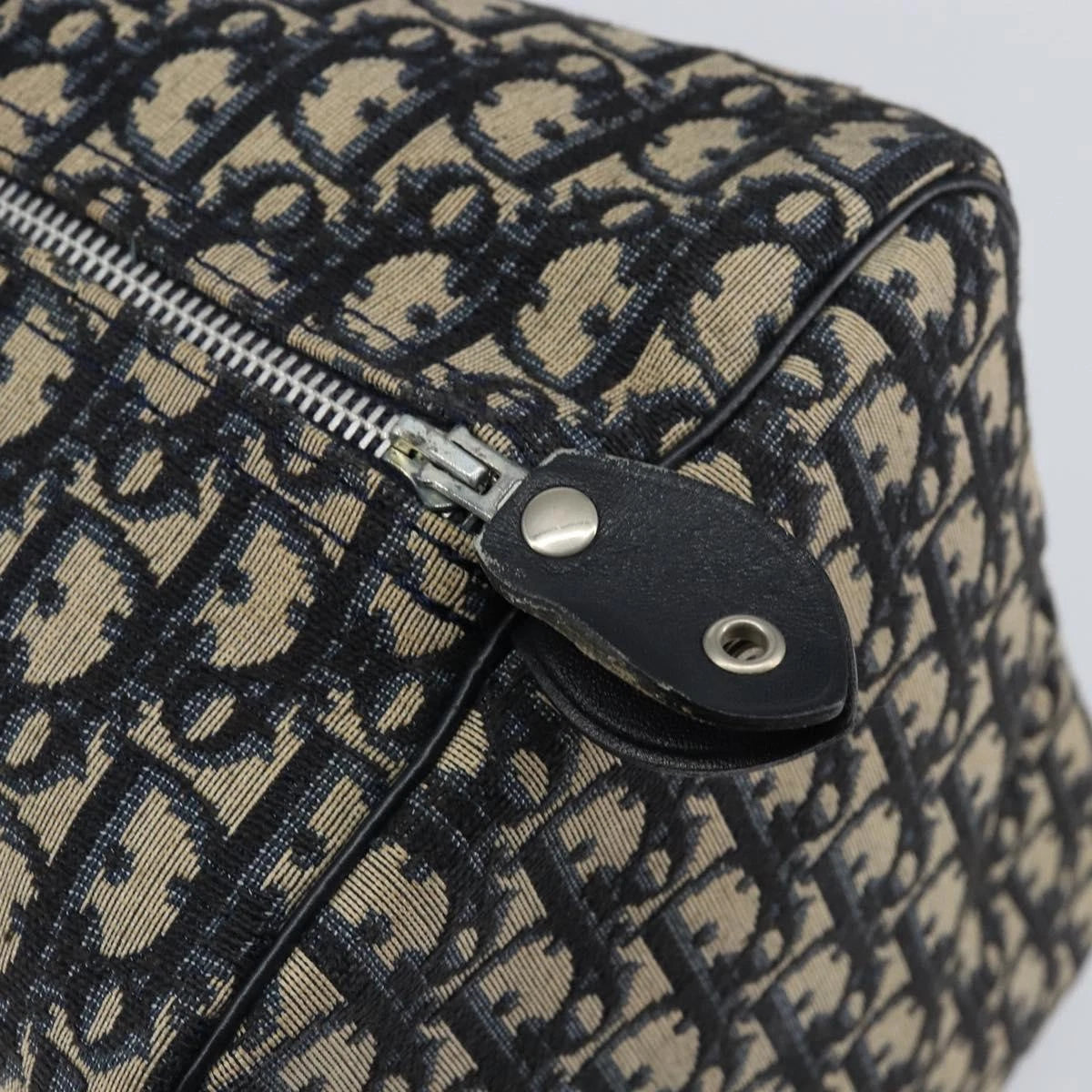 Christian Dior Trotter Canvas Boston Bag