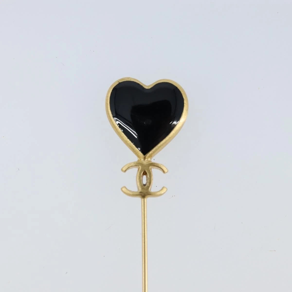 Chanel Enamel Heart Pin Brooch
