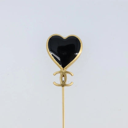 Chanel Enamel Heart Pin Brooch