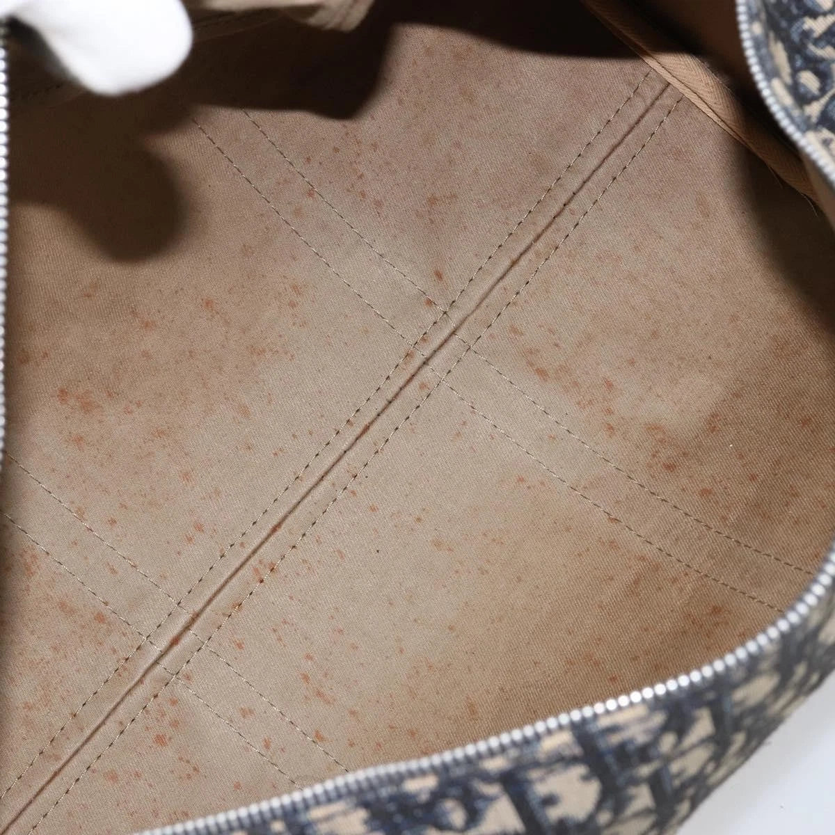 Christian Dior Trotter Canvas Boston Bag