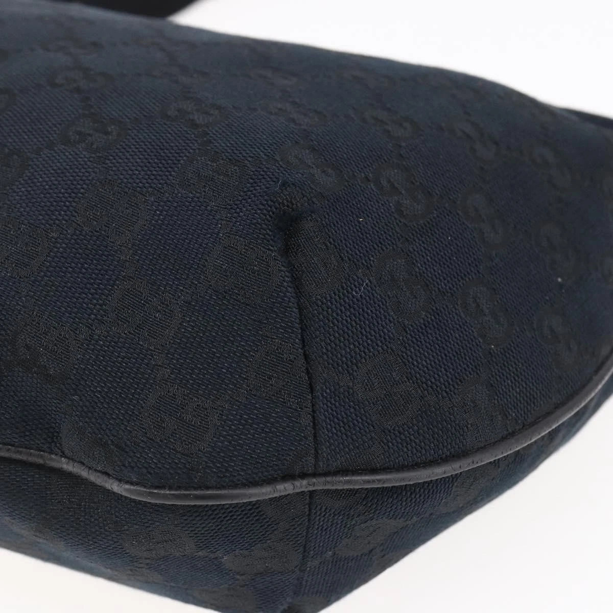 Gucci GG Half Moon Canvas Shoulder Bag