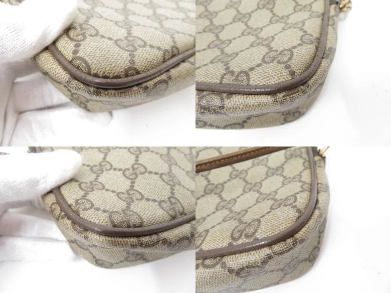 Gucci PVC GG Supreme Crossbody Bag
