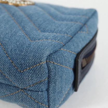 Gucci GG Marmont Denim Pouch