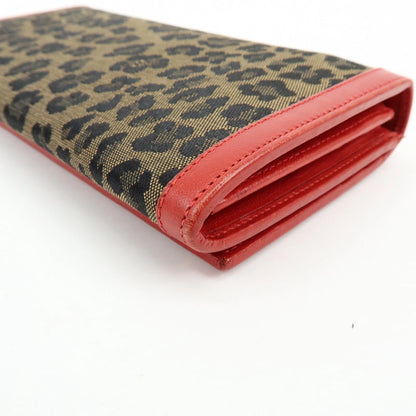 Fendi Leopard Long Wallet