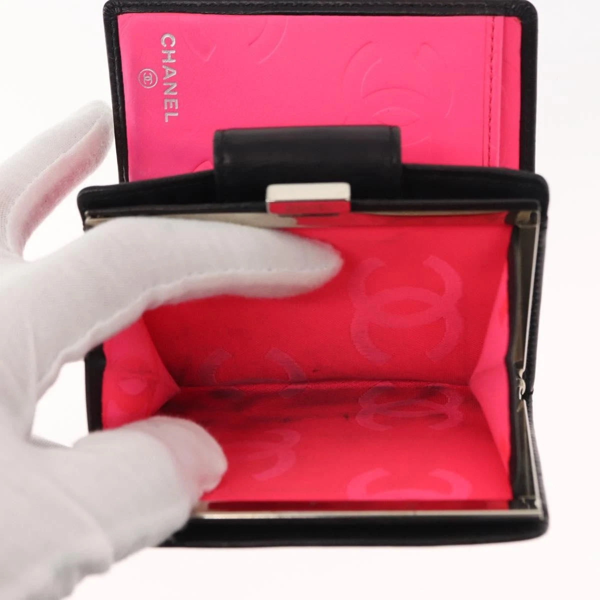 Chanel Cambon Line Calf Skin Wallet