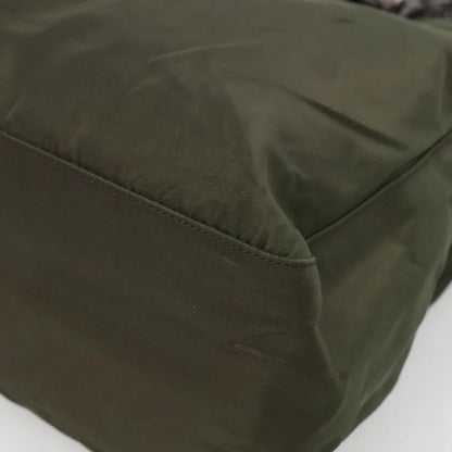 Prada Nylon Khaki Tote Bag