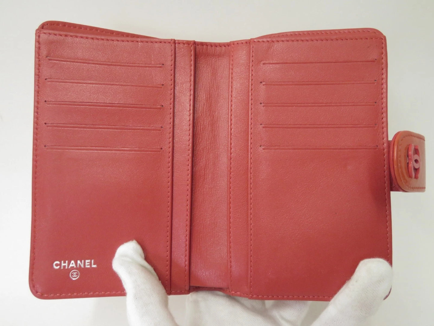Chanel Patent Leather Bifold Wallet
