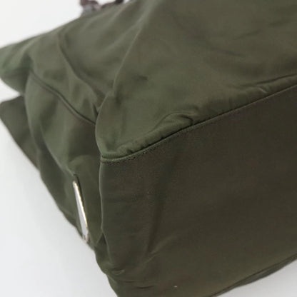 Prada Nylon Khaki Tote Bag