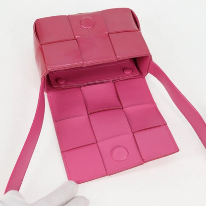 Bottega Veneta Intrecciato Enamel Shoulder Bag