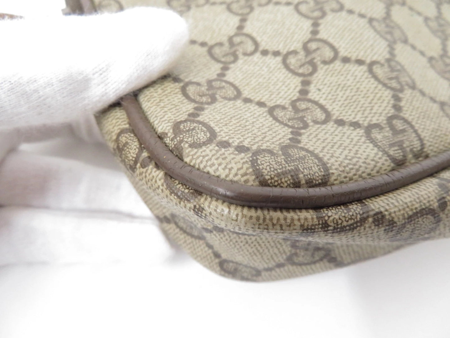 Gucci PVC GG Supreme Crossbody Bag