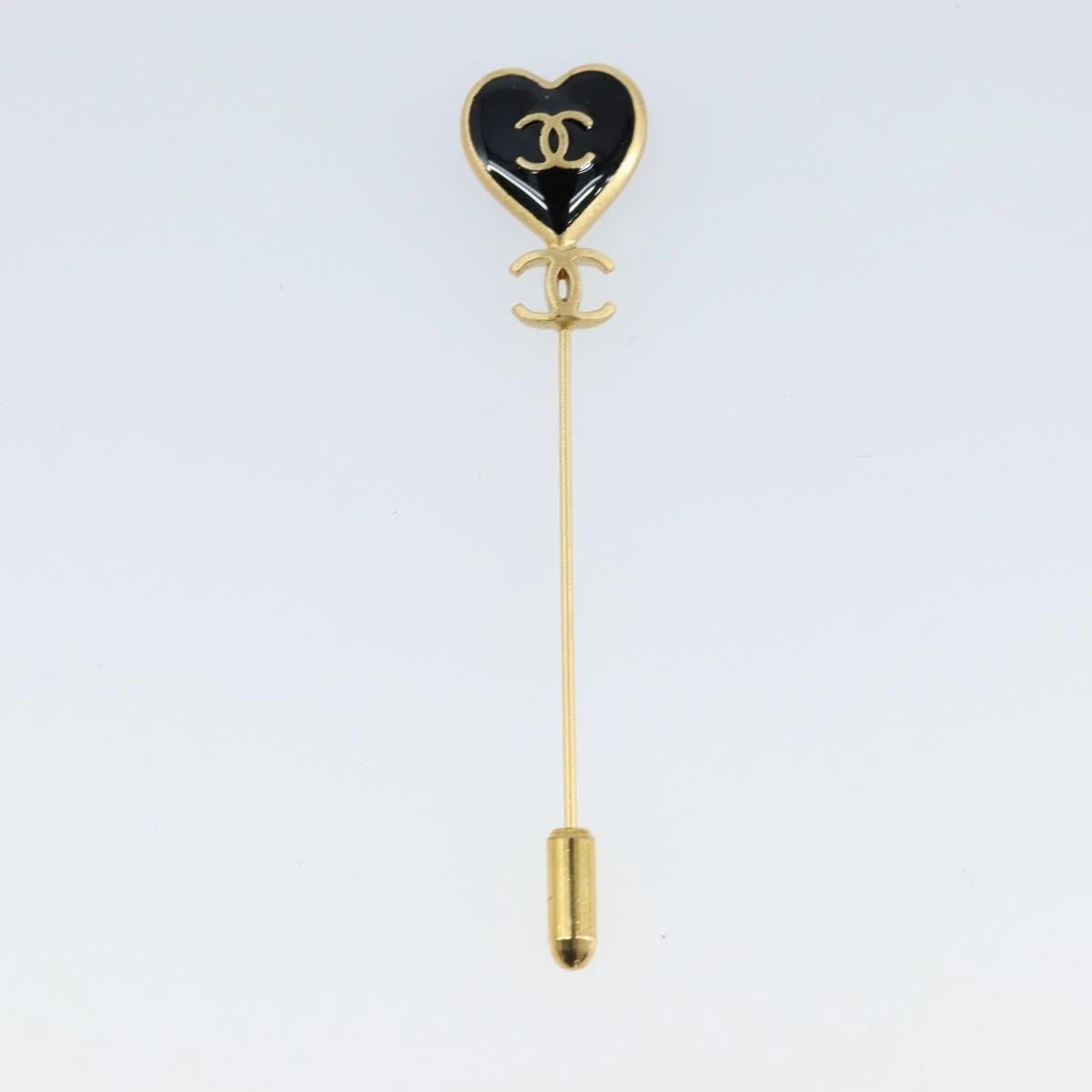 Chanel Enamel Heart Pin Brooch