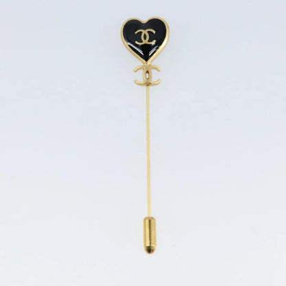 Chanel Enamel Heart Pin Brooch