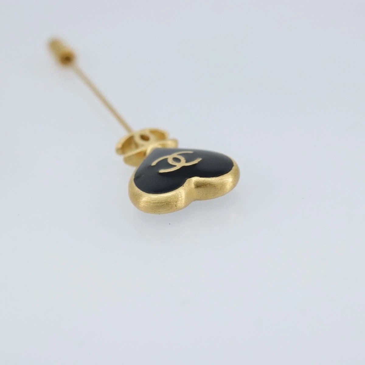 Chanel Enamel Heart Pin Brooch