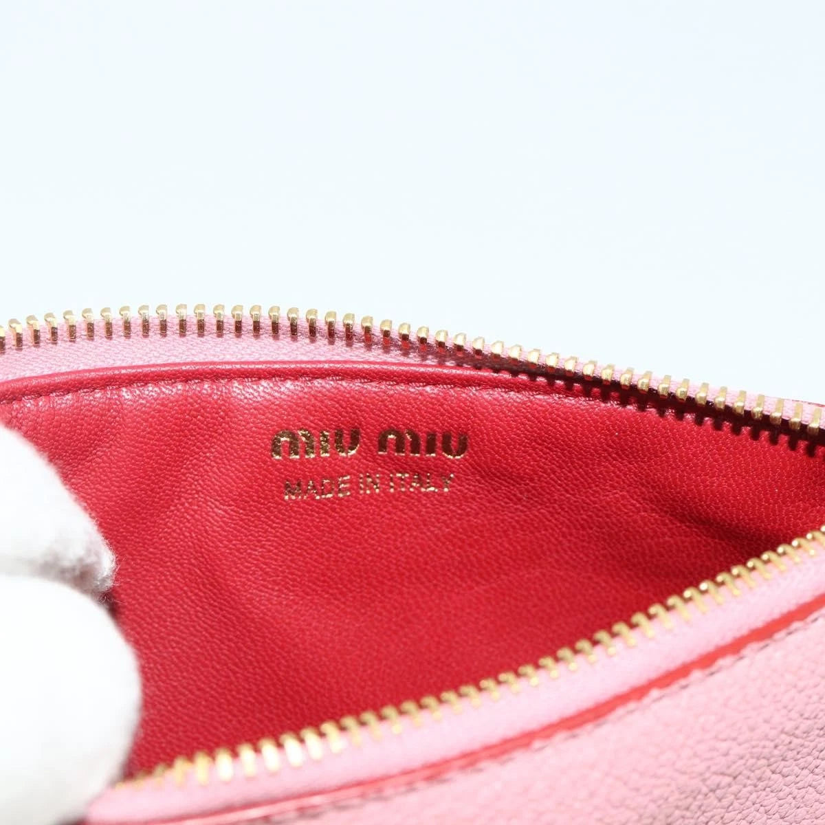 Miu Miu Madras Card Case