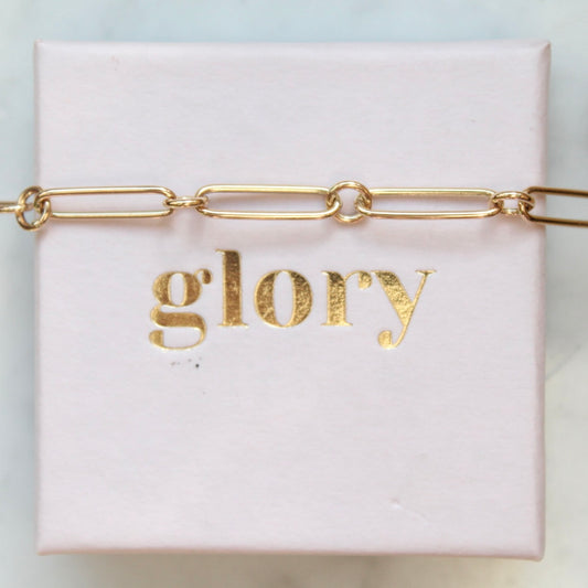 Closed-Forever Paperclip Bracelet